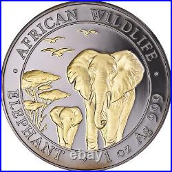 #1043898 Coin, Somalia, Elephant, 100 Shillings, 2015, Proof, MS, Silve