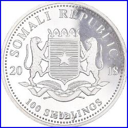 #1060454 Coin, Somalia, African Wildlife, Elephant, 1 oz, 100 Shillings, 2018