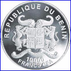 10.000 Francs Benin 2016 Elephant 1 Kilo Fine Silver Coin 0.999