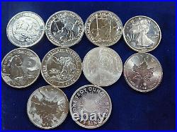 10.25 oz. 999 Silver Britannia Maple Elephant Congo Lion Coin & Round Lot