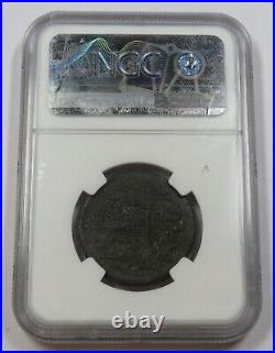 1862 NGC AU55 THAILAND SILVER 1/8 Elephant Coin Jewels Between Lines #34376A