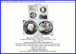 1969 TUNISIA History HANNIBAL ELEPHANTS Vintage Proof Silver 1D Coin NGC i98434