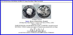 1969 TUNISIA History HANNIBAL ELEPHANTS Vintage Proof Silver 1 Dinar Coin i86256