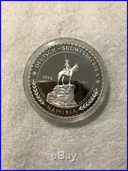 1987 Namibia Elephant 5 OZ. 999 Silver Coin