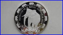 1993 Benin 6000 Francs Elephant Silver Proof coin
