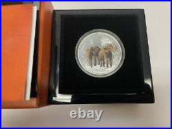 1 oz. Fine Silver Coin Feng Shui Elephants (2015)