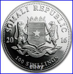 1 oz Somalia Elephant Privy Wmf Proof 2016 1oz Fine Silver 9999 BE Bullion Coin