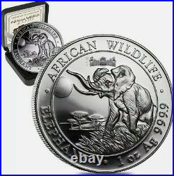 1 oz Somalia Elephant Privy Wmf Proof 2016 1oz Fine Silver 9999 BE Bullion Coin