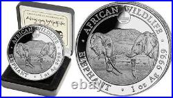 1 oz Somalia Elephant Privy Wmf Proof 2020 1oz Fine Silver 9999 BE Bullion Coin