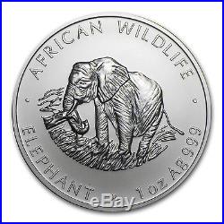 2000 1 oz Silver Zambian Elephant Coin Brilliant Uncirculated SKU #85500