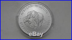 2000 Zambia 5000 Kwacha Elephant Silver MATTE Finish coin