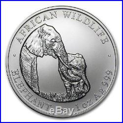2001 1 oz Silver Zambian Elephant Coin Brilliant Uncirculated SKU #85501
