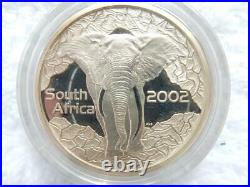 2002 Wildlife Series 20c 1oz Silver Coin, The Elephant Box, Coa #b232
