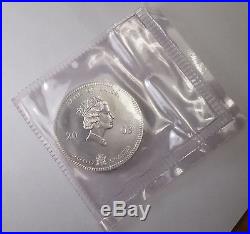 2003 Zambia 5000 Kwacha ELEPHANTS Silver 1 oz Coin SEALED