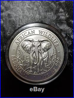 2004 Somalia Elephant 1oz. 999 silver 1000 Shillings