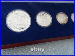 2004 Somalia Elephant Prestige set 4 silver coins First year issue