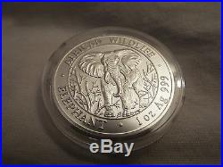 2004 Somalian silver elephant coin-first year of elephant series