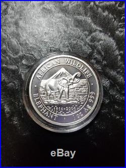 2006 Somalia Elephant 1oz. 999 silver