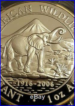 2006 Somalia elephant PF69 PR69 PCGS not NGC Silver 1oz Low mintage! Proof