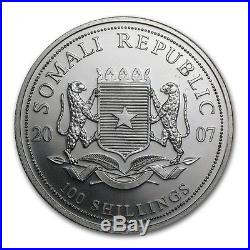 2007 1 oz Silver Bavarian Mint Somalia Elephant in Air-Tite Capsule
