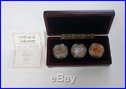 2007 African Silver Elephant Proof 3-Coin Set