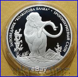 2007 Transnistria Moldova Silver Proof Coin Mammoth Elephant Prehistoric animal