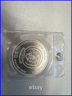 2009 Rwanda Elephant 50 Amafaranga 1oz. Silver coin