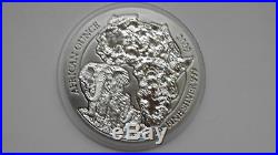 2009 Rwanda Elephant Silver BU Coin