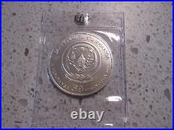 2009 Rwanda Family of Elephants African 50 francs 1 oz Silver coin. Rare, Sealed