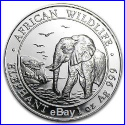 2010 1 oz Silver Somalian African Elephant