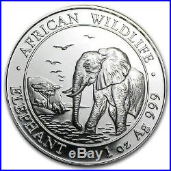 2010 Somalia 1 oz Silver Elephant BU SKU #61390