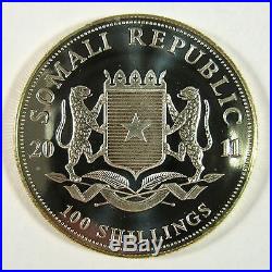 2011 2015 Somalia Elephants Silver Coins