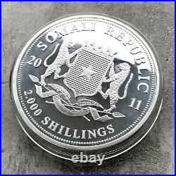 2011 Elephant Somalia Kilo coin 32.15 oz. 999 Silver Somalian Wildlife