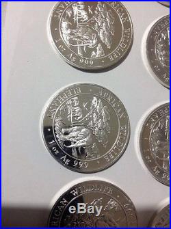 2012 Somali Elephant Coins. 20 X 1 Oz Silver Coins. African wildlife Series