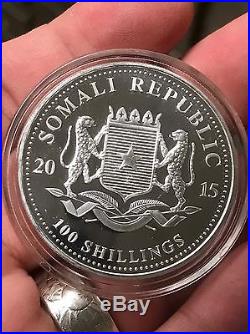 2012 to 2017 Somalia Elephant Silver Coin Lot 6oz Total! No Reserve