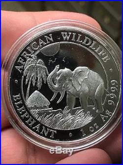 2012 to 2017 Somalia Elephant Silver Coin Lot 6oz Total! No Reserve