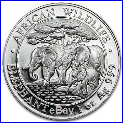 2013 1 oz Silver Somalian African Elephant Coin SKU #75425