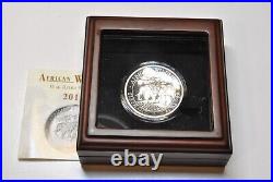 2013 African Wildlife Series High Relief Proof Elephant Coin Somalia