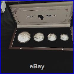 2013 Rare Bavarian Mint Somali Elephant series Prestige Silver Proof 4 coin set
