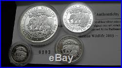 2013 Somalia African Wildlife Elephants Silver Proof 4 coin set