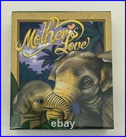 2014 1/2oz Mother's Love Asian Elephant Silver Proof Coin Perth Mint