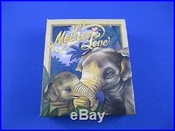 2014 50 Cents Tuvalu 1/2 oz silver proof coin Mother's Love Asian Elephant