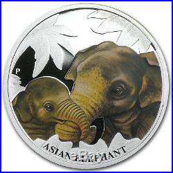 2014 Australia 1/2 oz Silver Mother's Love Proof (Asian Elephant) SKU #81984