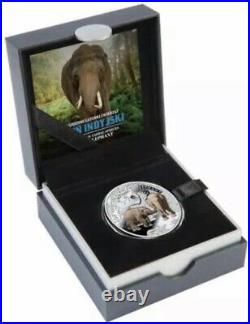 2014 Niue $1 Asian Elephant Endangered Animal Species 1/2 oz Proof Silver Coin