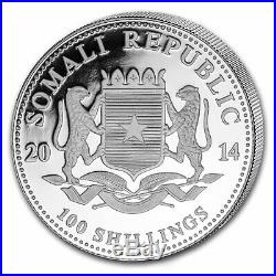 2014 Somalia 1 oz Silver Elephant (Colorized) SKU #79007