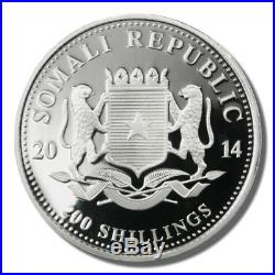 2014 Somalia 4 coin Silver Proof Elephant Set