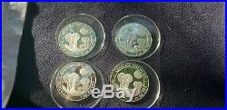 2014 Somalia African Elephant Silver Coin 1 oz. 999 Fine Silver BU lot of 4 HTF