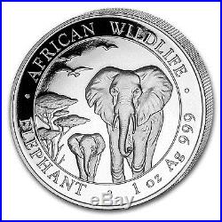 2015 1 oz Silver Somalian Elephant Coin 20 Coin MintDirect Tube SKU #84834