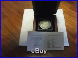2015 1 oz Silver Somalian Elephant Coin (Antique Finish) 3000 Mintage