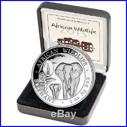 2015 1 oz Somalian Silver Elephant Coin (BU, ANA Chicago Privy, 2,100 Mintage)